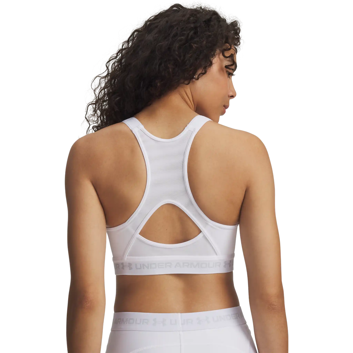 Under Armour HeatGear Crossback High – Soutien-gorge sport - White / Halo Grey