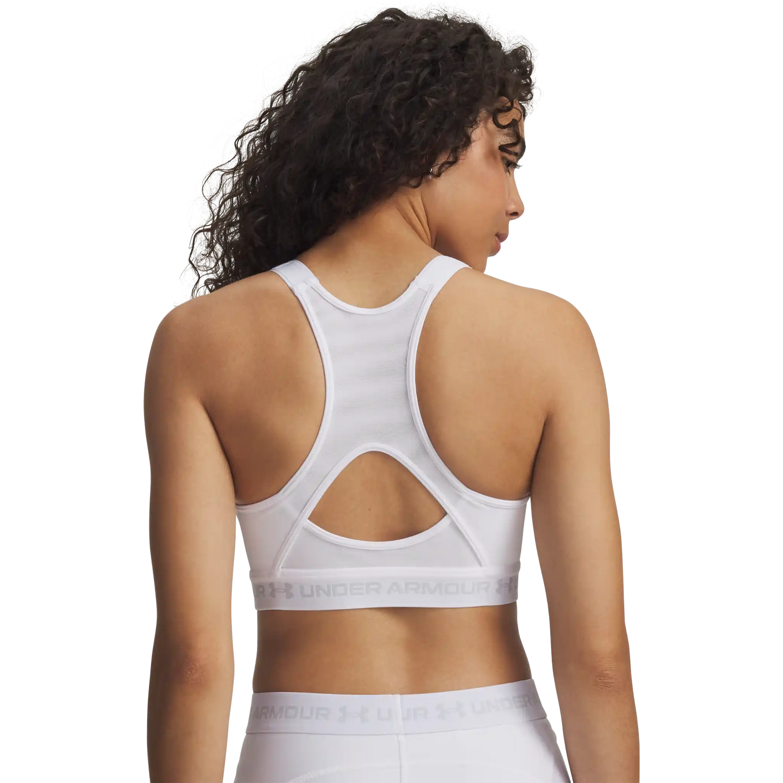 Under Armour HeatGear Crossback High – Soutien-gorge sport - White / Halo Grey