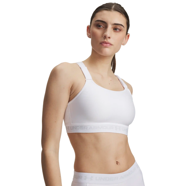 Under Armour HeatGear Crossback High – Soutien-gorge sport - White / Halo Grey