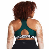 UA HeatGear Armour soutien-gorge sport à soutien moyen L dos- hydro teal / white