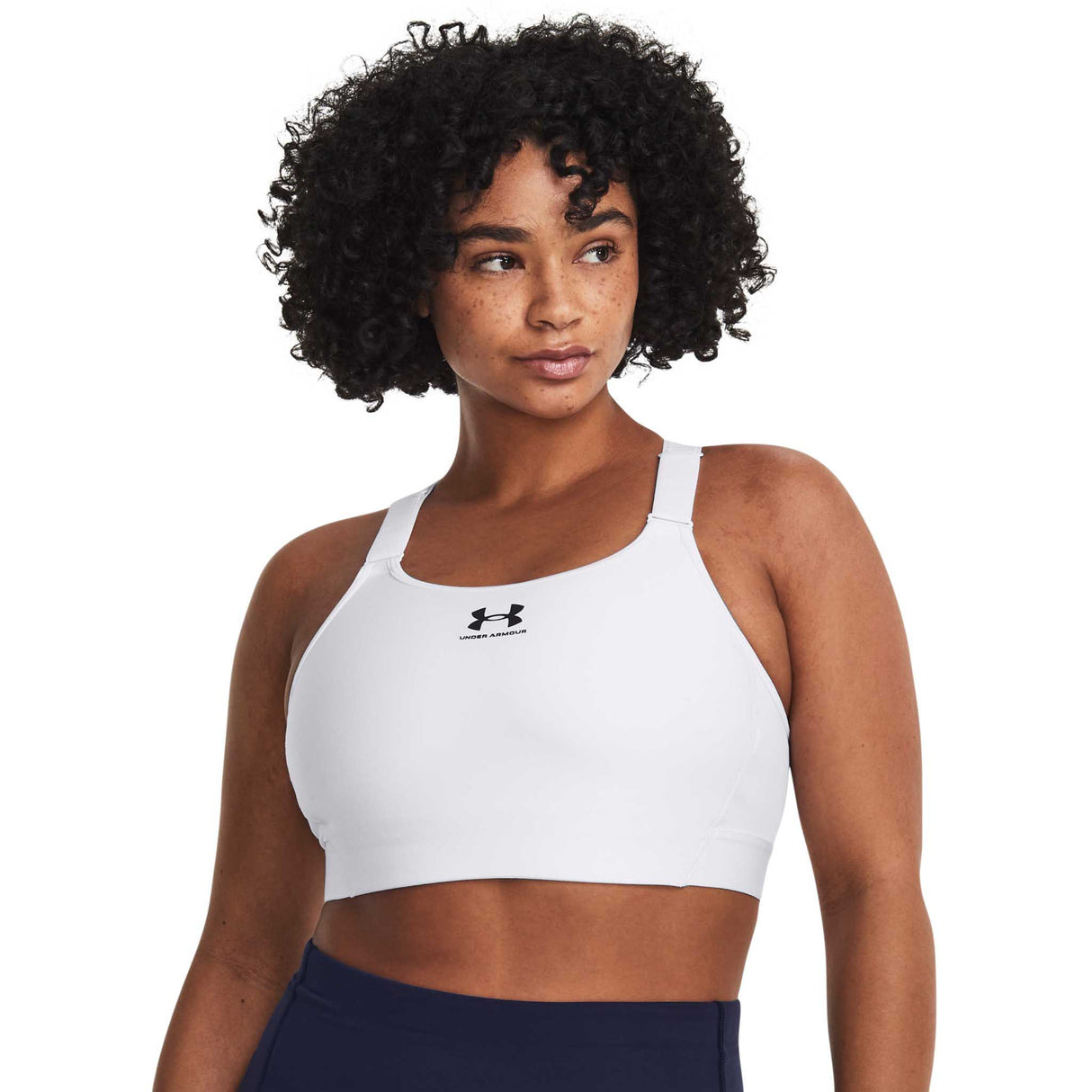 UA HeatGear Armour soutien-gorge sport à soutien élevé L - Blanc / Noir