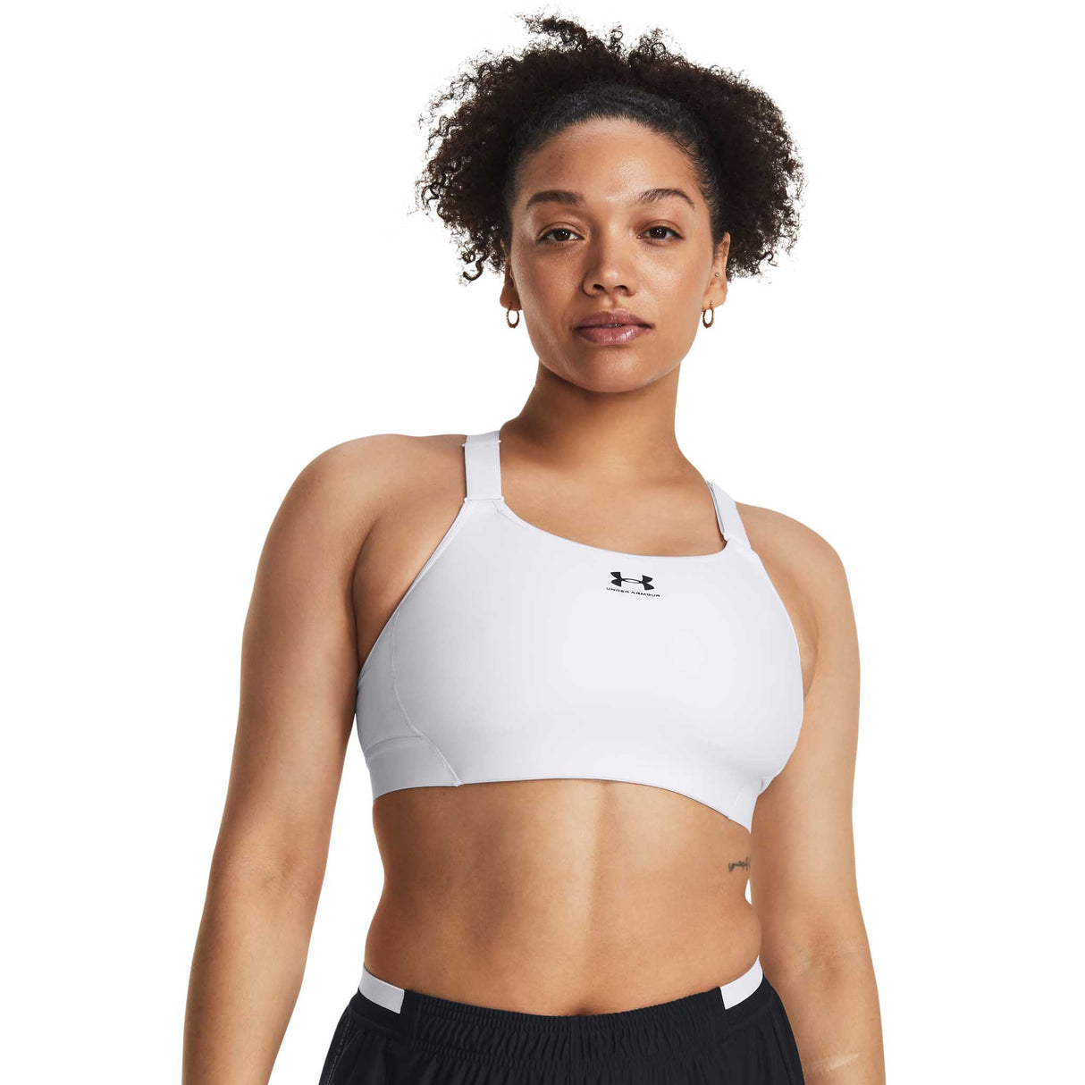 UA HeatGear Armour soutien-gorge sport à soutien élevé M - Blanc / Noir