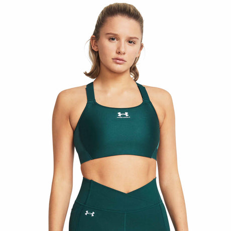 UA HeatGear Armour soutien-gorge sport à soutien élevé M - Hydro Teal / White