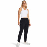 UA Armour pantalon extensible à taille haute femme face live 2 - noir / blanc