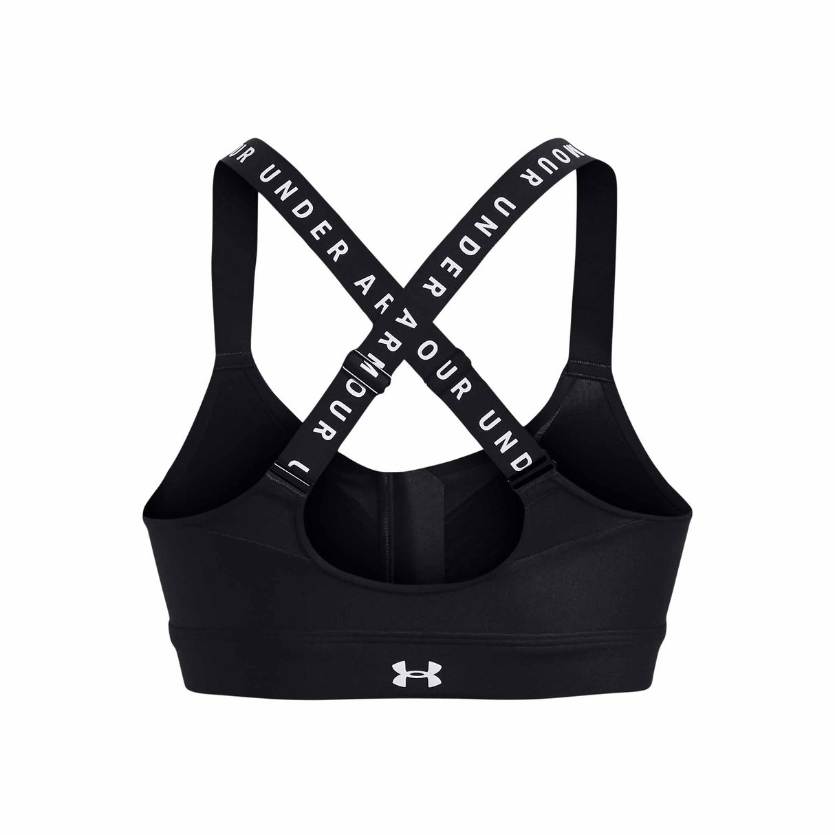 Under Armour Infinity High Bra Zip Soutiens-gorge sport - Black / White
