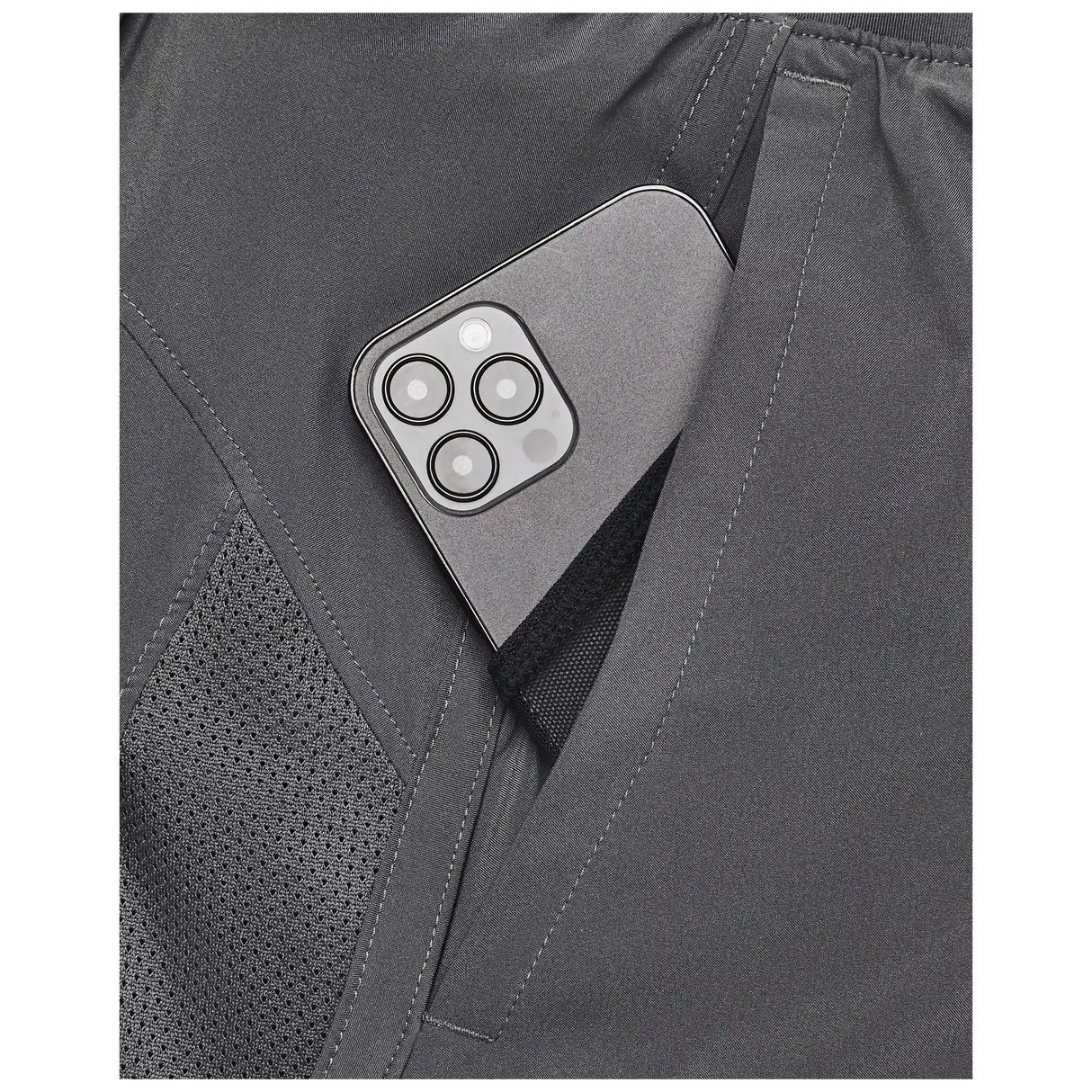 Under Armour UA Launch short de course à pied 13 cm (5 po) pour homme - Castlerock / Castlerock/ Reflective