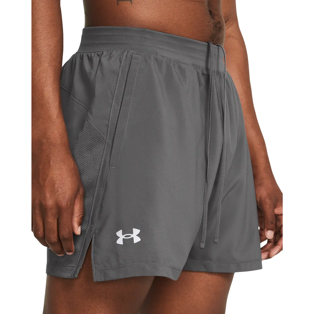 Under Armour UA Launch short de course à pied 13 cm (5 po) pour homme - Castlerock / Castlerock/ Reflective
