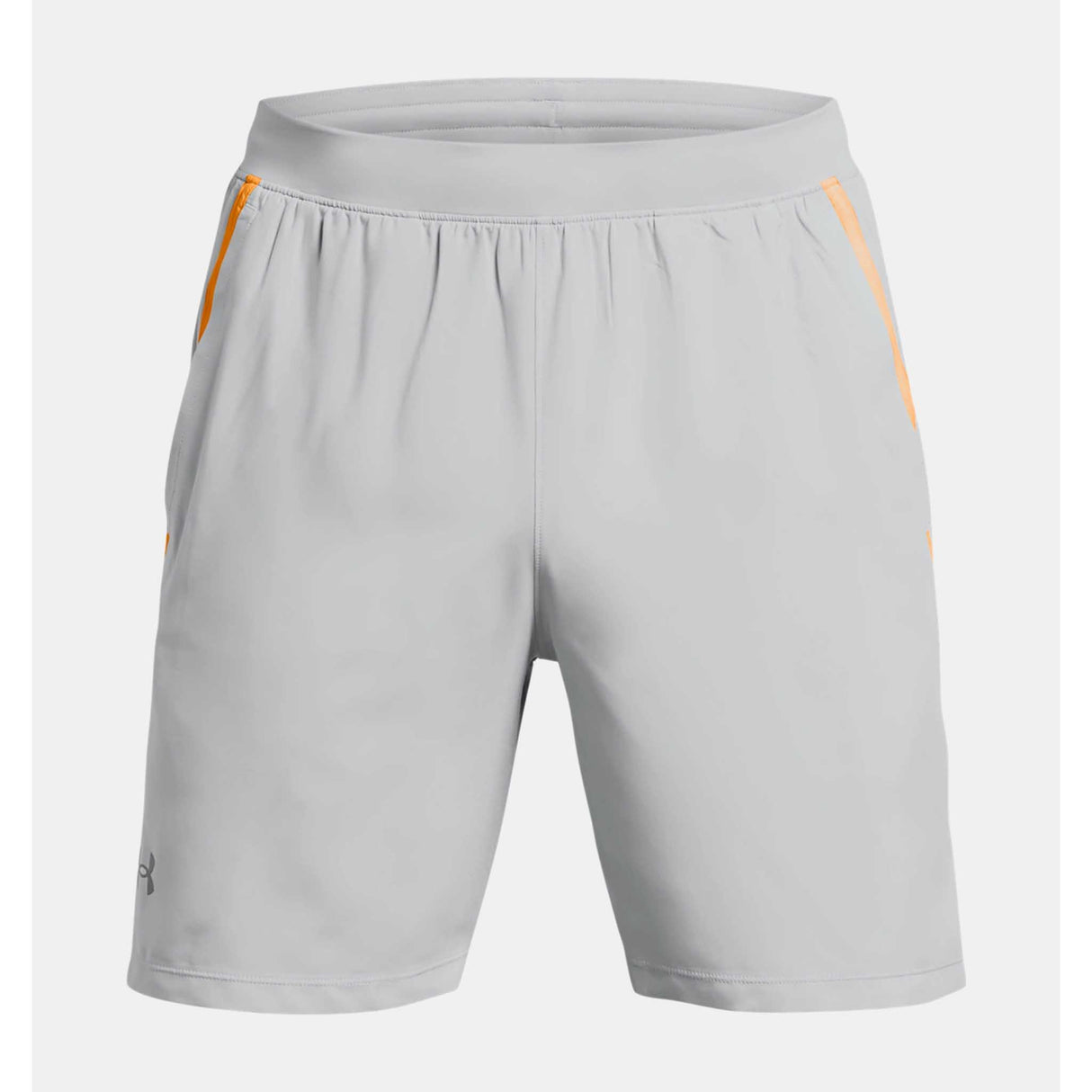 Under Armour Launch shorts homme 7 pouces - Mod Gray / Nova Orange / Reflective