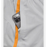 Under Armour Launch shorts homme 7 pouces poche- Mod Gray / Nova Orange / Reflective
