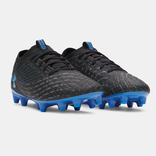 UA Magnetico Select 5 FG chaussures de soccer - Black / Castlerock / Blue Atlantis