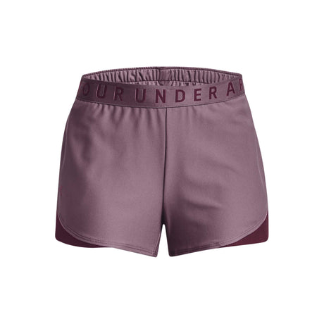 UA Play Up 3.0 Shorts sport pour femme face- Violet brumeux / Marron foncé