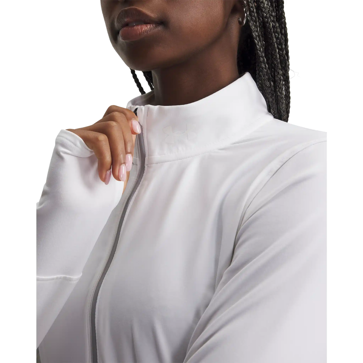 Under Armour Qualifier Half Zip chandail de course à pied pour femme - White / Reflective