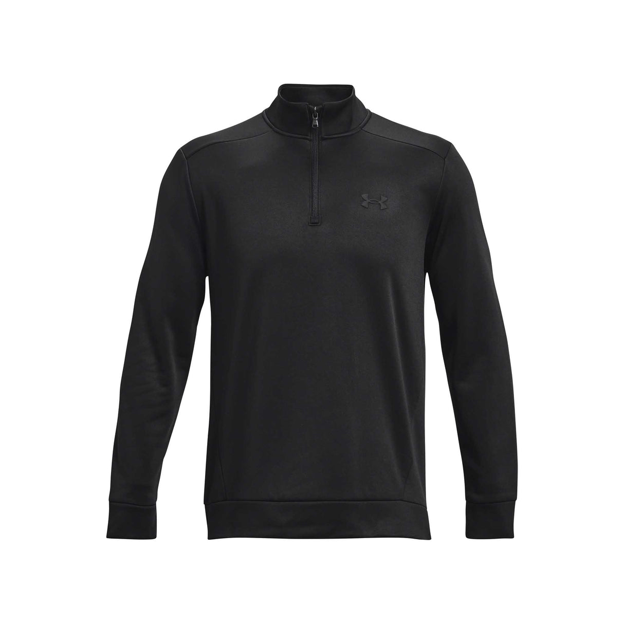 UA Armour Fleece 1/4 Zip haut pour homme - Noir / Noir