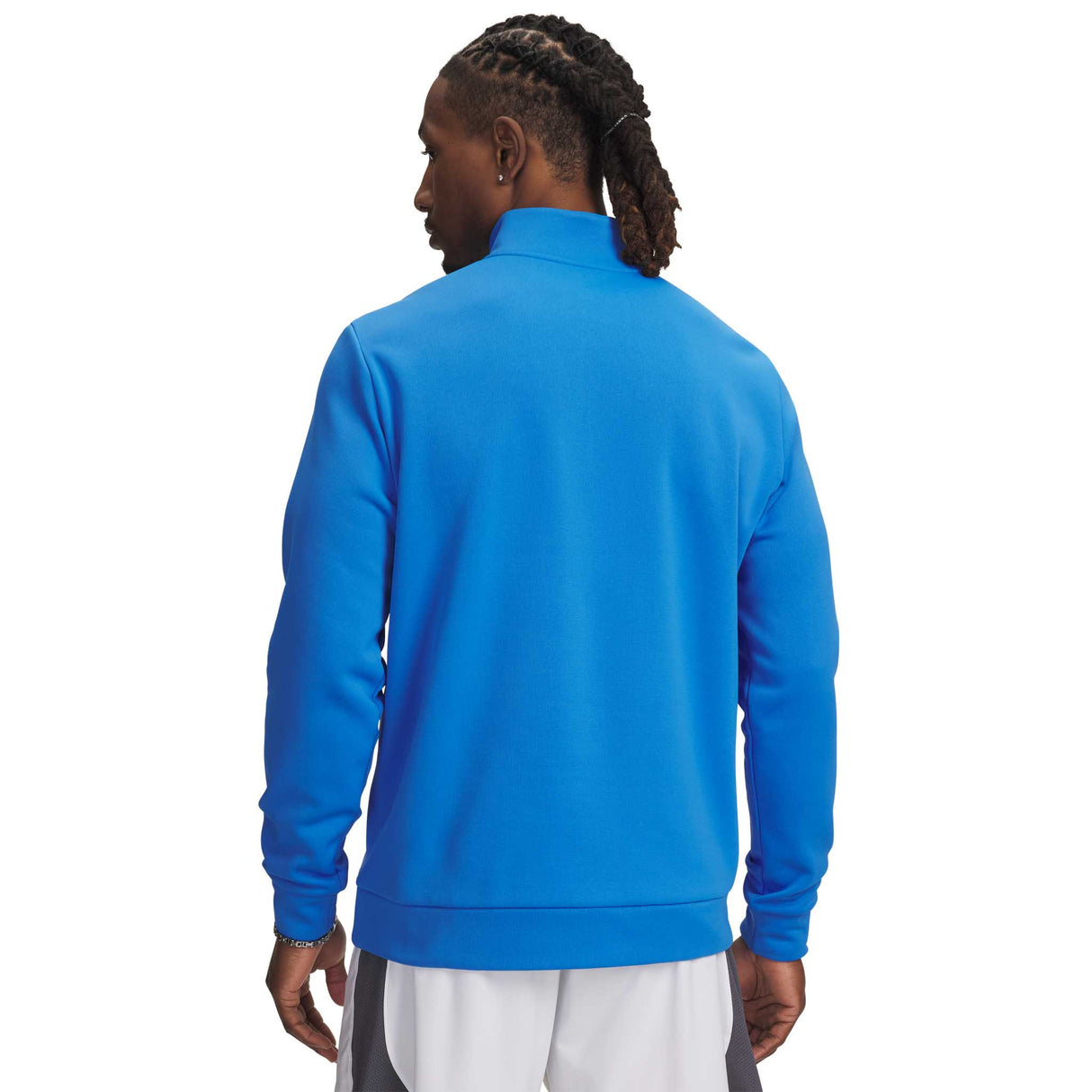 UA Armour Fleece 1/4 Zip haut pour homme dos - Blue Atlantis