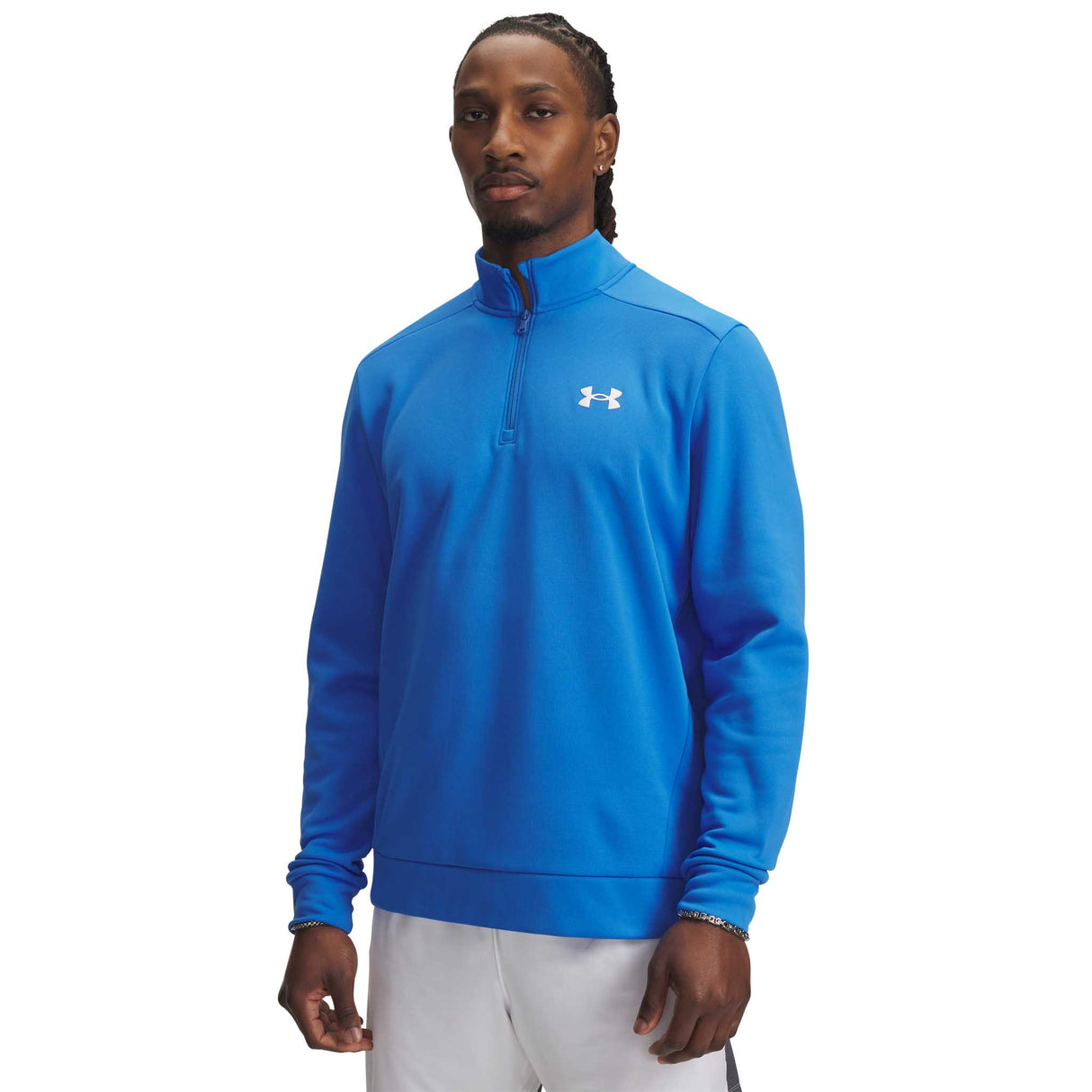 UA Armour Fleece 1/4 Zip haut pour homme - Blue Atlantis