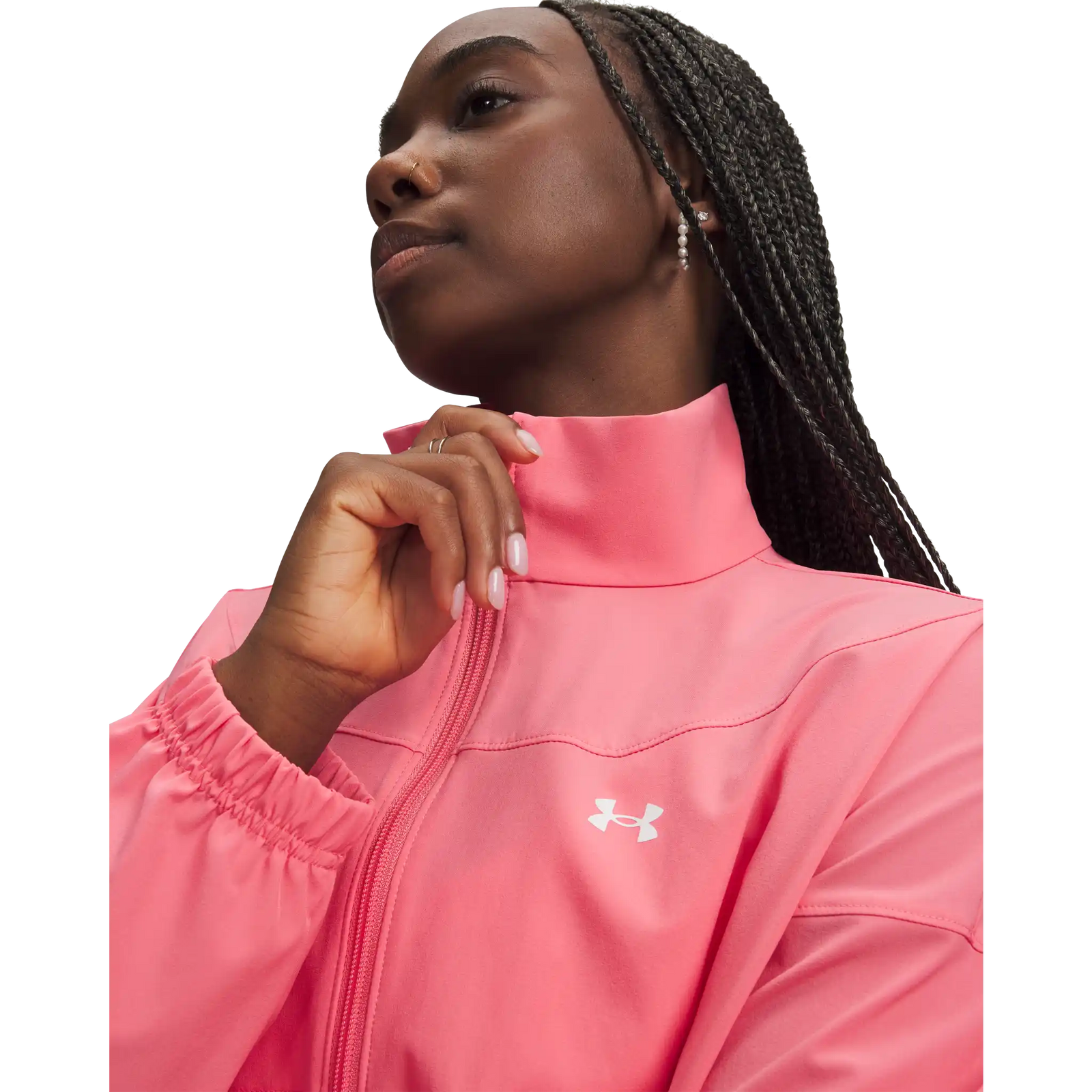 Under Armour Rival Jacket femme - Bittersweet Pink / White