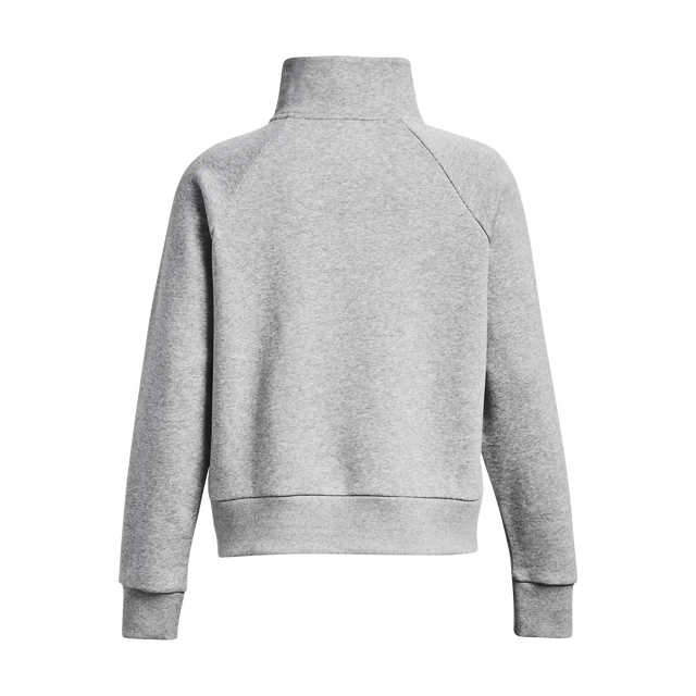 UA Rival 1/2 Zip chandail en molleton femme - Mod Grey Light Heather / White