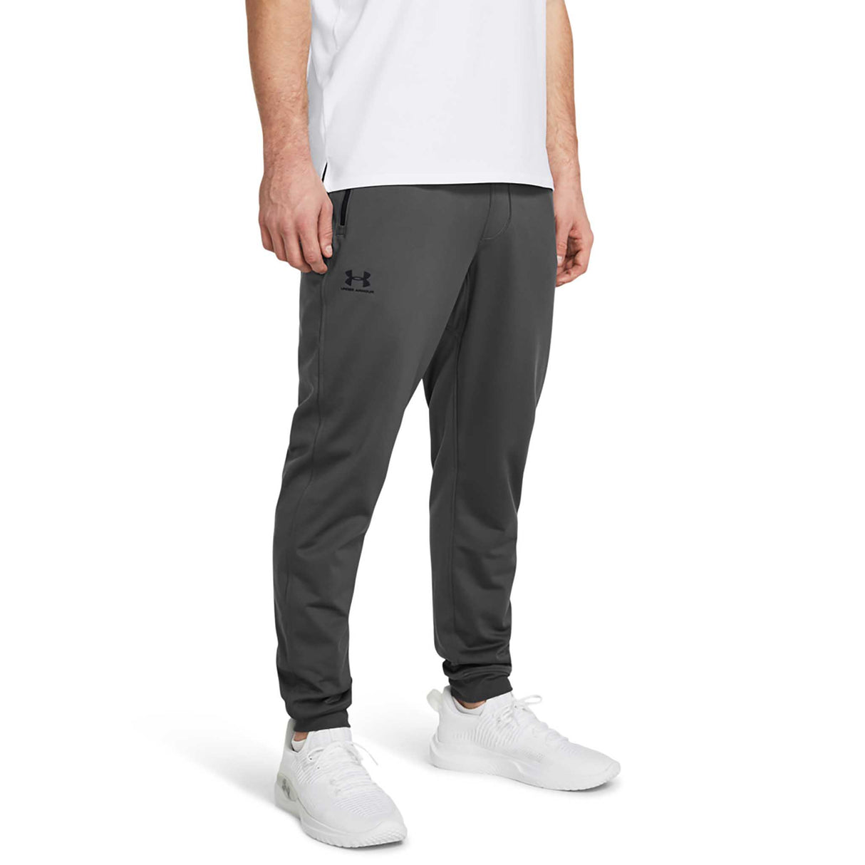 UA Sportstyle pantalon de jogging homme face live- Castlerock / Noir