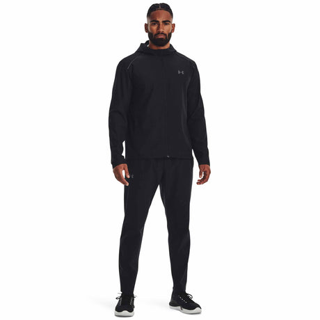 UA Storm Run veste à capuchon homme live - Black / Jet Gray Reflective