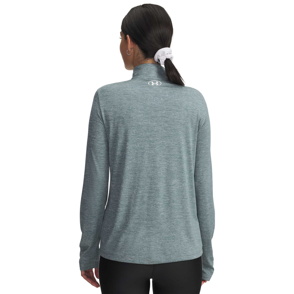 Under Armour Tech Half Zip Twist chandail de course manches longues femme dos - Jasper Blue / White