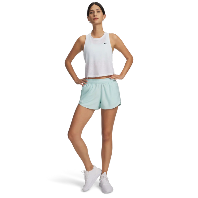 Under Armour Tech Play Up short 8 cm femme - Refresh Mint AFS / Deprecated White
