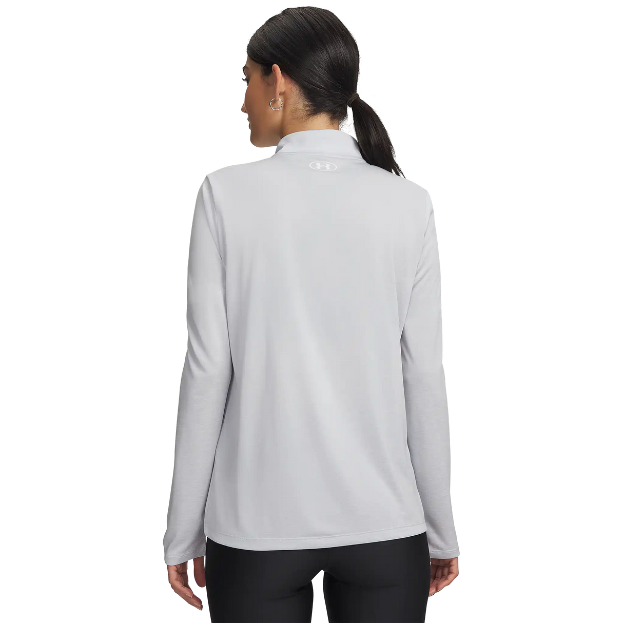 Under Armour Tech Half Zip Twist chandail de course à pied pour femme - Halo Grey / White