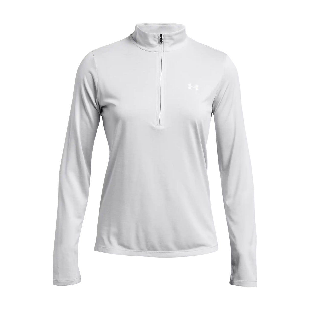 Under Armour Tech Half Zip Twist chandail de course à pied pour femme - Halo Grey / White