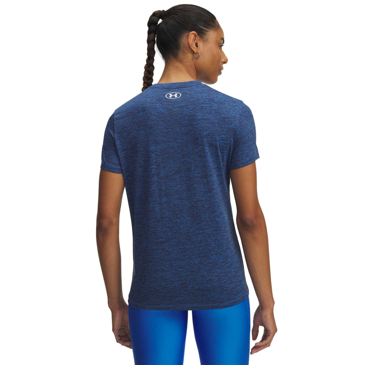 Under Armour Tech Twist T-shirt à manches courtes femme dos - Bleu Atlantis / Blanc