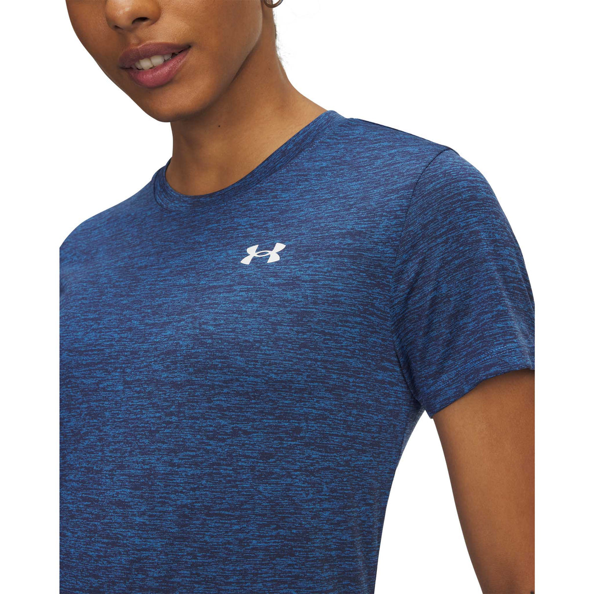 Under Armour Tech Twist T-shirt à manches courtes femme détails - Bleu Atlantis / Blanc