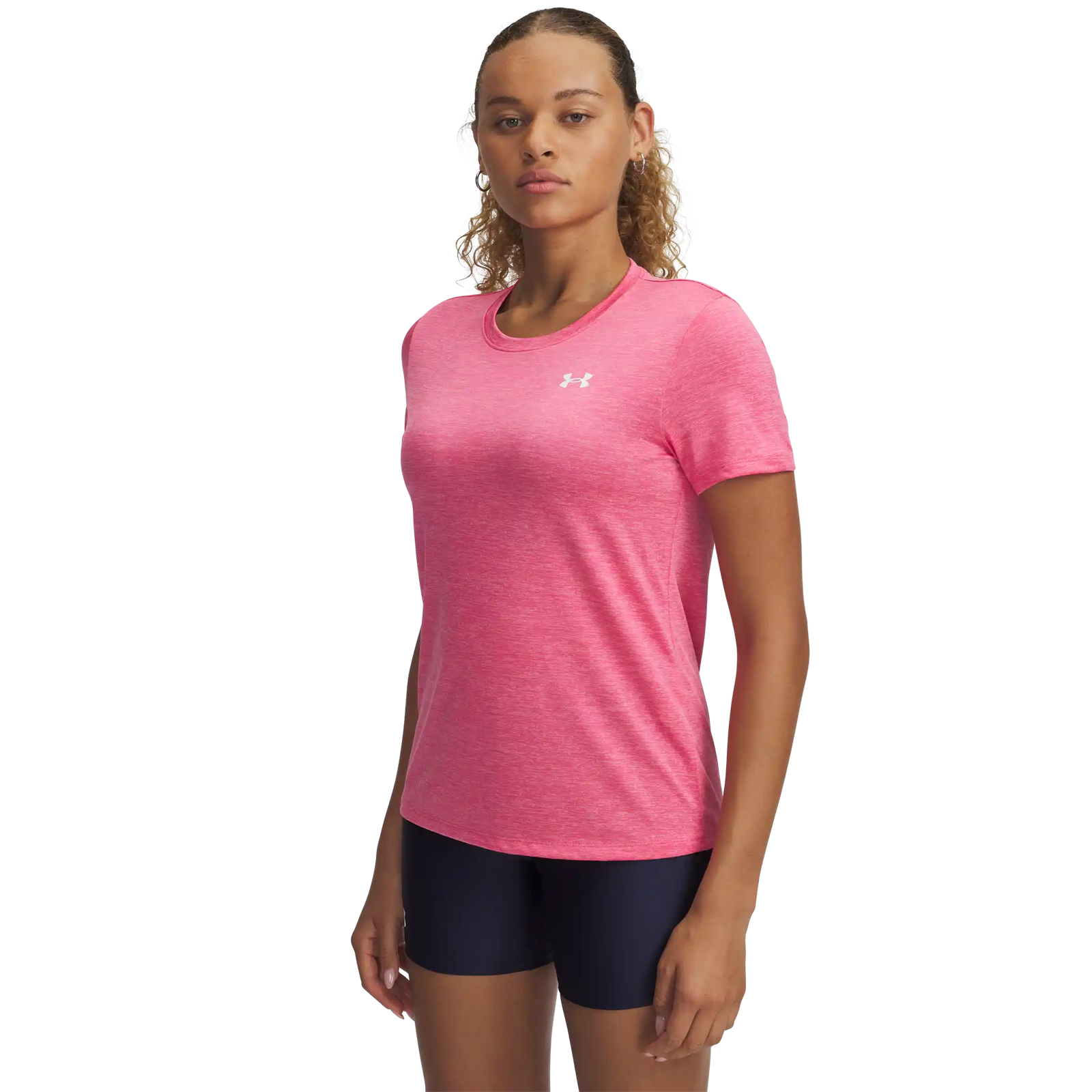 Under Armour Tech Twist T-shirt à manches courtes pour femme - Super Pink / White