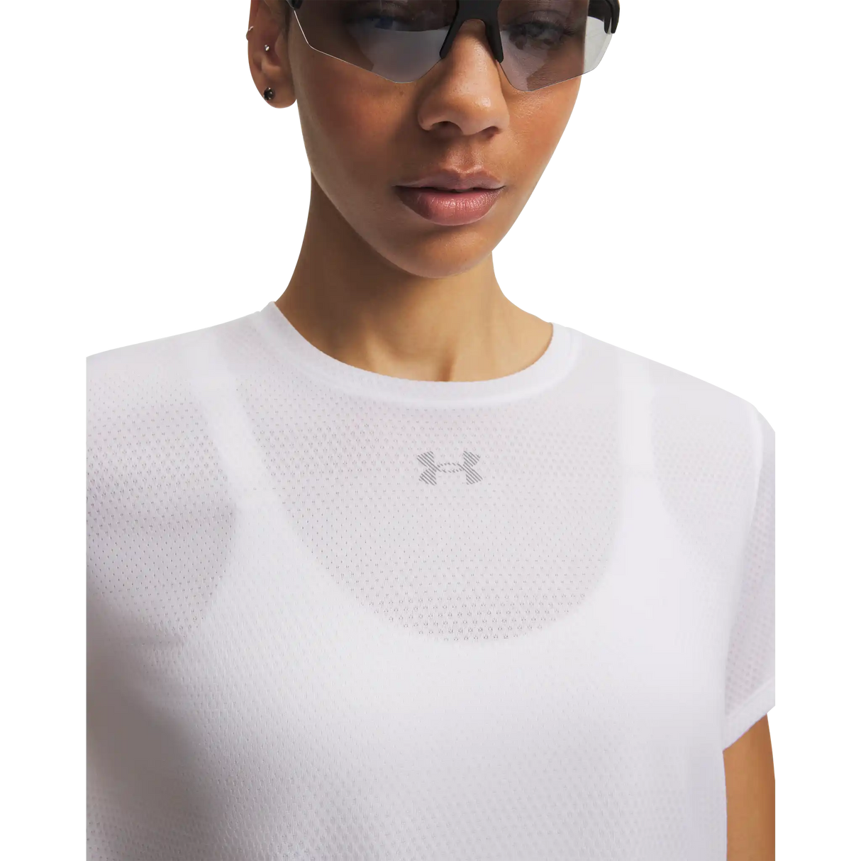 Under Armour Velociti T-shirt à manches courtes pour femme - Blanc / Réfléchissant
