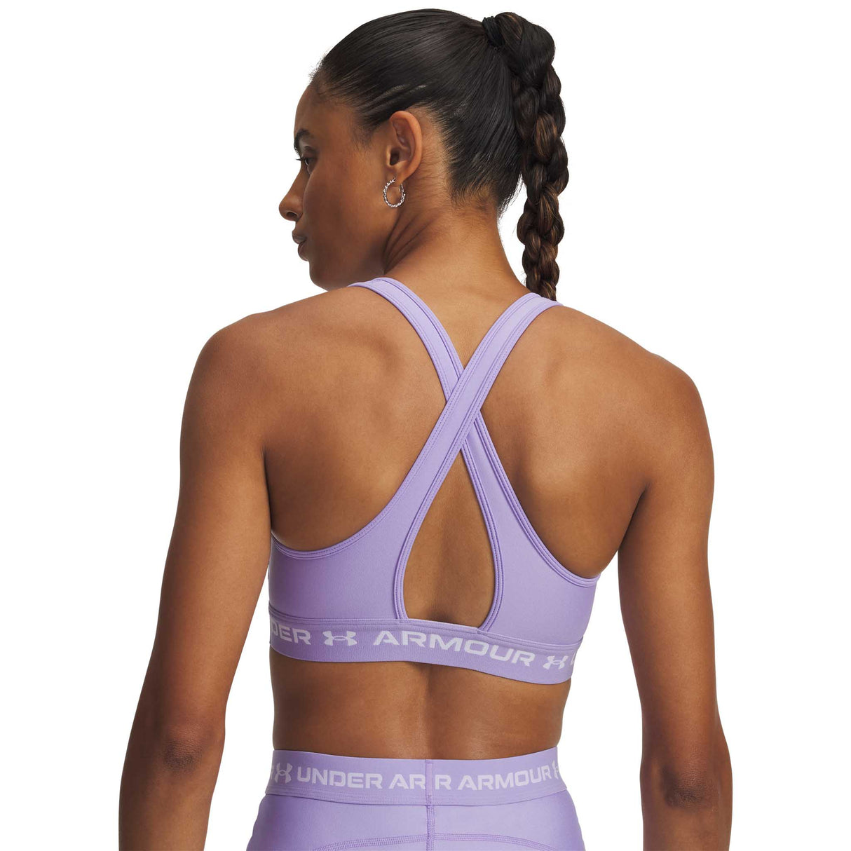 Under Armour UA Crossback Mid – Soutien-gorge sport croisé dans le dos pour femmes