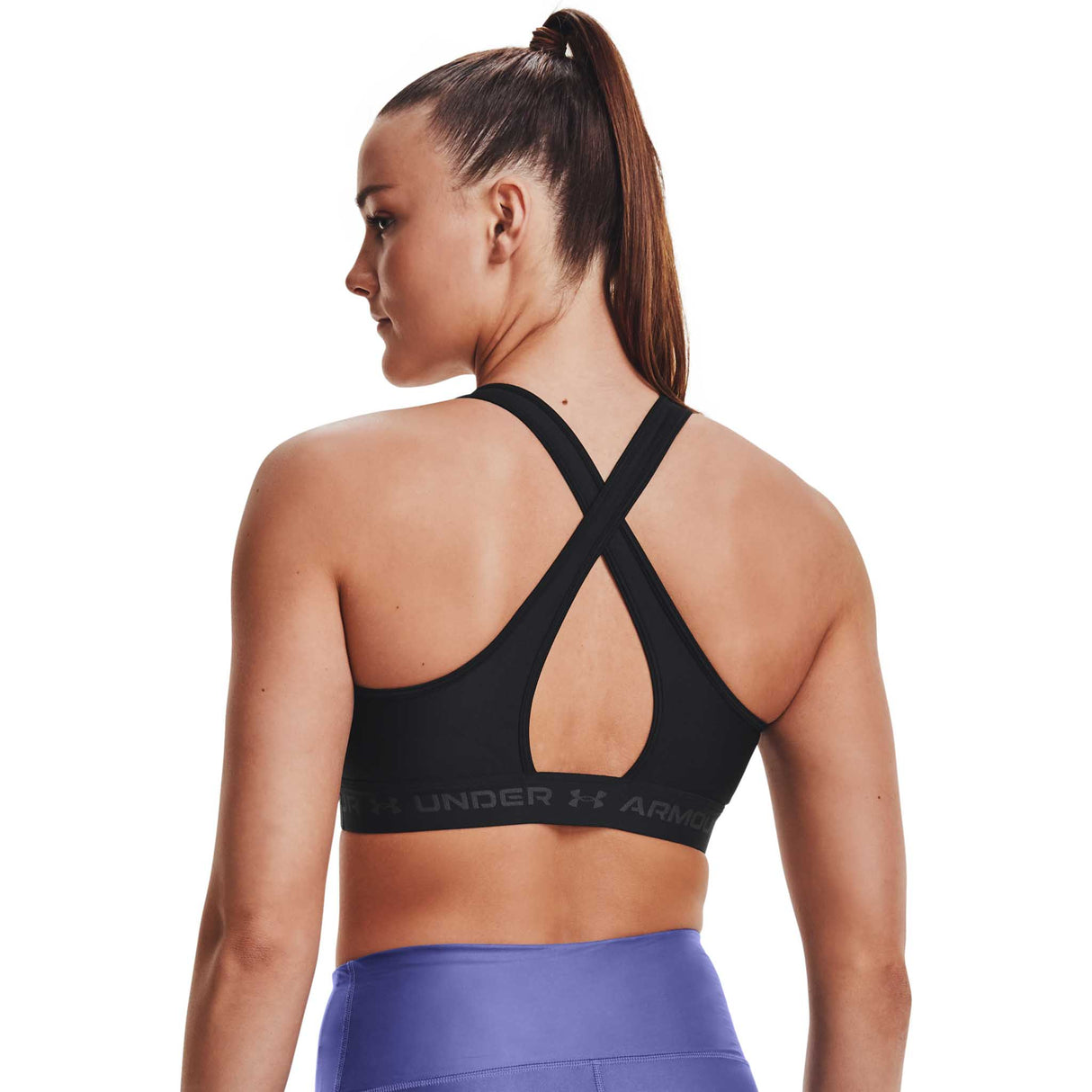 Under Armour UA Crossback Mid – Soutien-gorge sport croisé dans le dos pour femmes