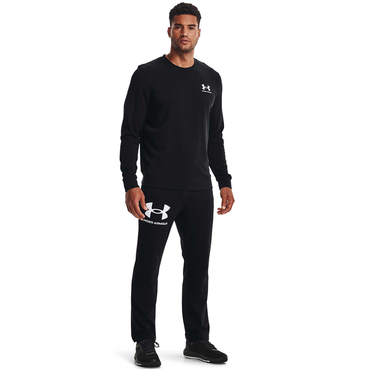 Under Armour UA Rival haut à col rond en tissu bouclette pour homme