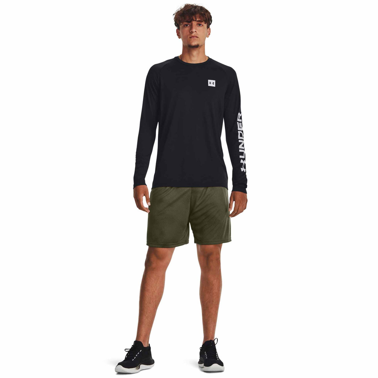 Under Armour UA Tech Print Fill t-shirt sport à manches longues pour homme