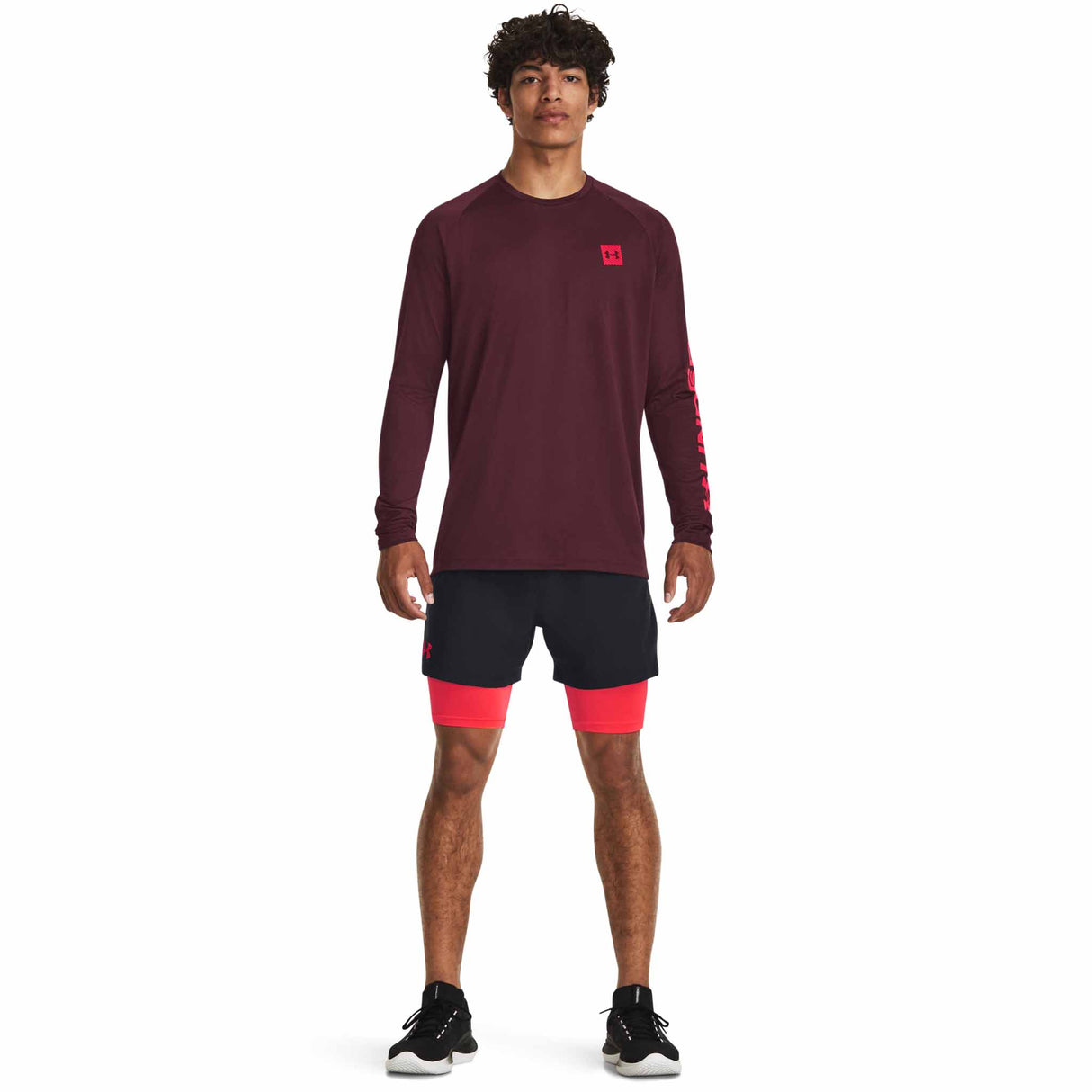 Under Armour UA Tech Print Fill t-shirt sport à manches longues pour homme