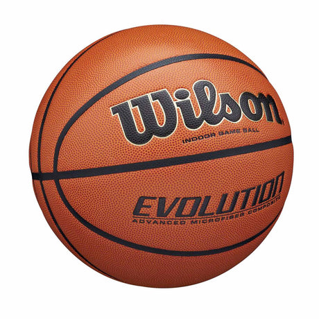 Wilson Evolution Indoor Game Basketball - Microfiber Composite
