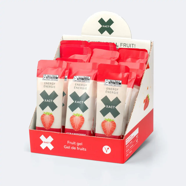 Xact Nutrition Gel de fruits énergétique à la fraise - boite