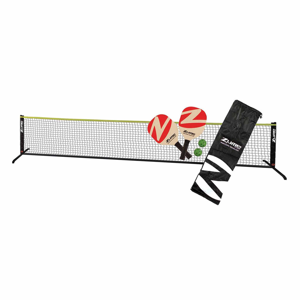 Zume Zume ensemble de raquettes et filet de pickleball portatif