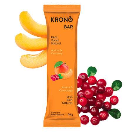 Krono Nutrition Apricot Cranberry Energy Bars