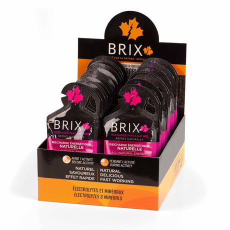 Brix Gels énergétiques à base d'érable - Érable et framboise