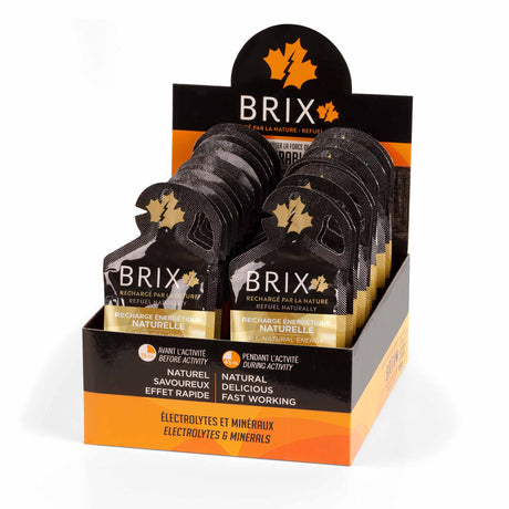 Brix Gels énergétiques à base d'érable - Érable et gingembre
