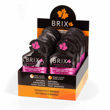 Brix Gels énergétiques à base d'érable - Érable et sel de l'Himalaya