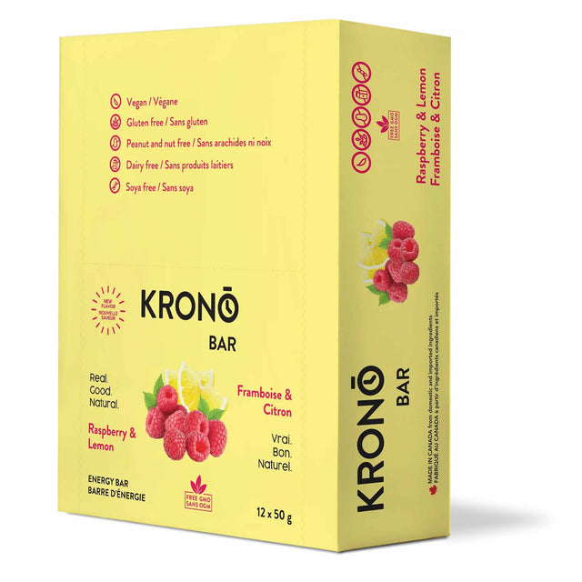 Krono Nutrition Energy Bars Raspberry Lemon
