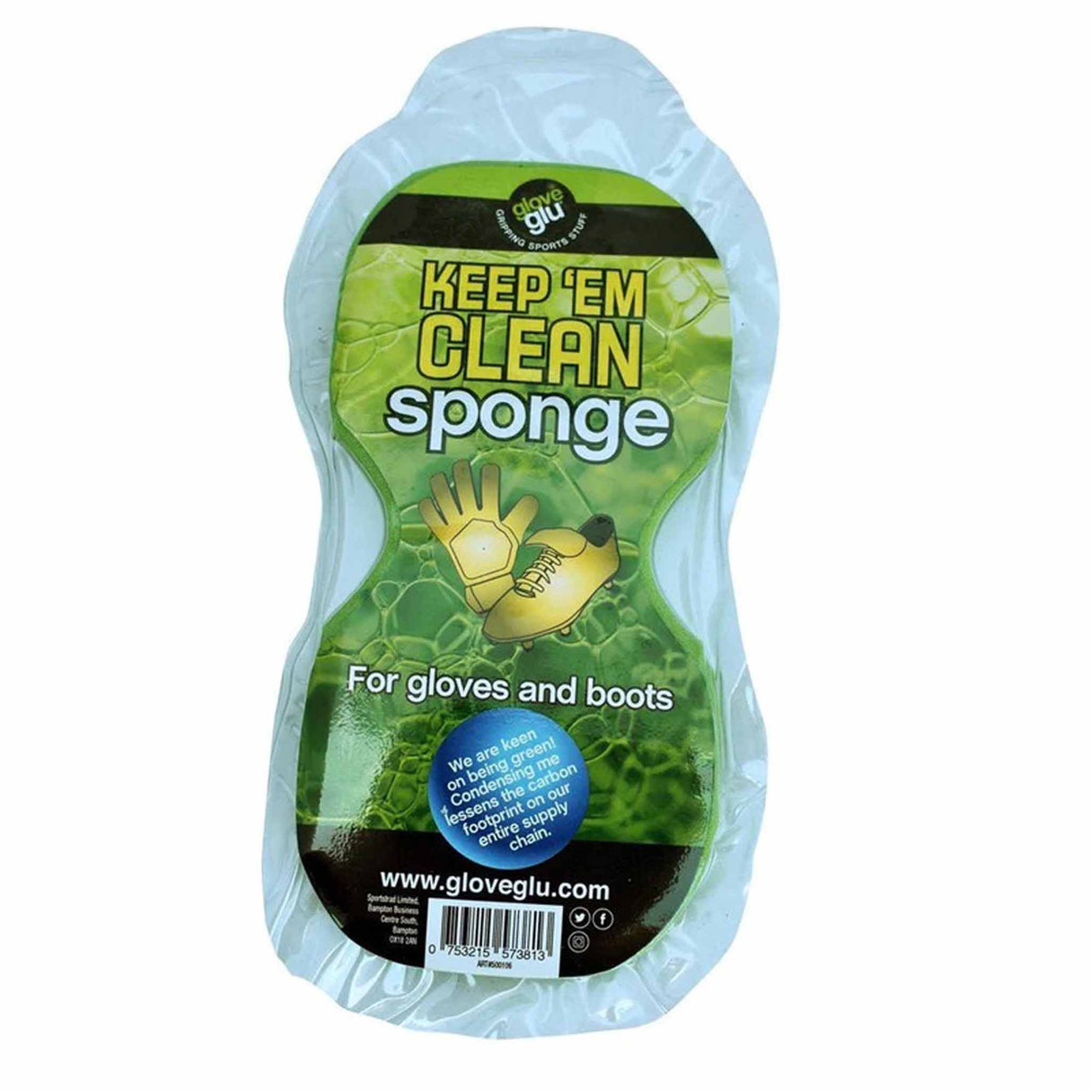 GloveGlu Keep 'em Clean Sponge for Soccer Shoes and Gloves