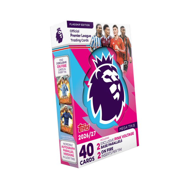 Topps Premier League 2026-27 Flagship — Mega Tin (40 cards)