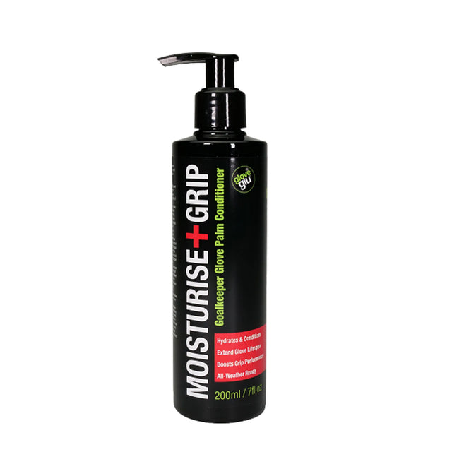 GloveGlu Moisturise+ Grip solution d'entretien du latex 200 ml - avant