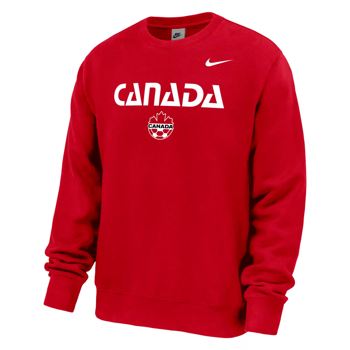 Nike Canada Soccer Club Fleece Crew chandail col rond pour homme - Rouge