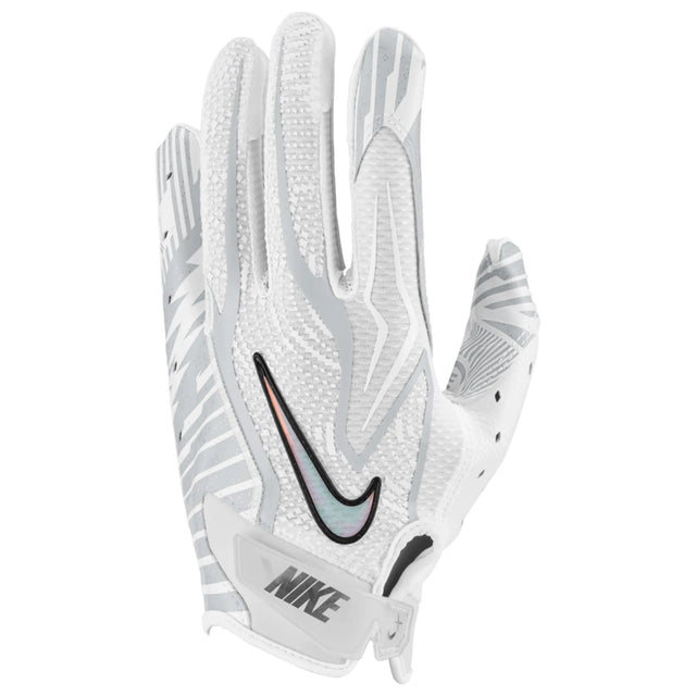 Gant de football Nike Vapor Jet 9.0 FG Energy blanc et platine, vue 5 | Nike Vapor Jet 9.0 FG Energy football glove white platinum, view 5