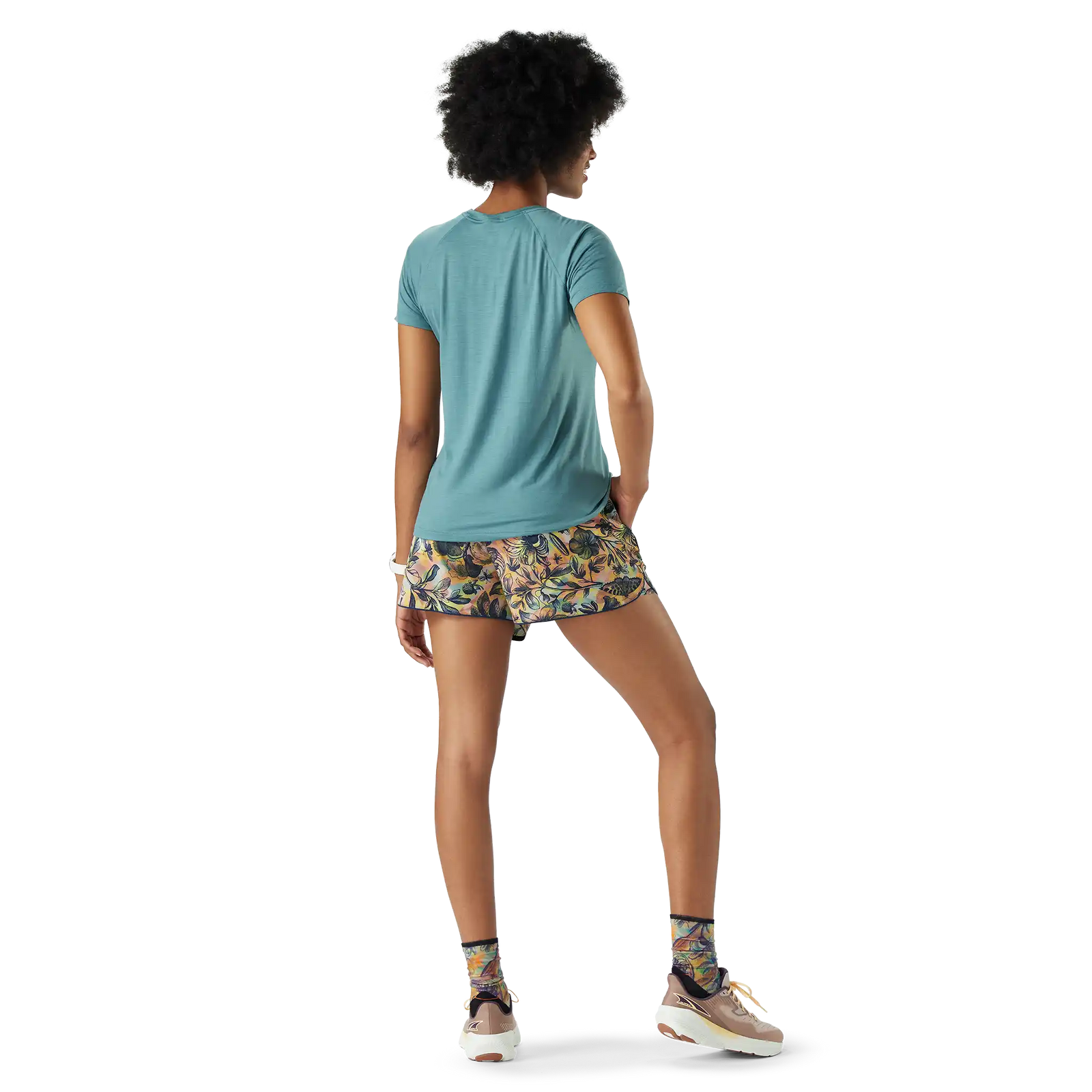 Smartwool Active Ultralite women's merino wool short-sleeve tee in teal — additional view